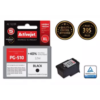 Kasetė ActiveJet AC-510R juoda – suderinama su Canon, pigmentinis, 12 ml, didelės talpos (XL), vienetinis paketas
