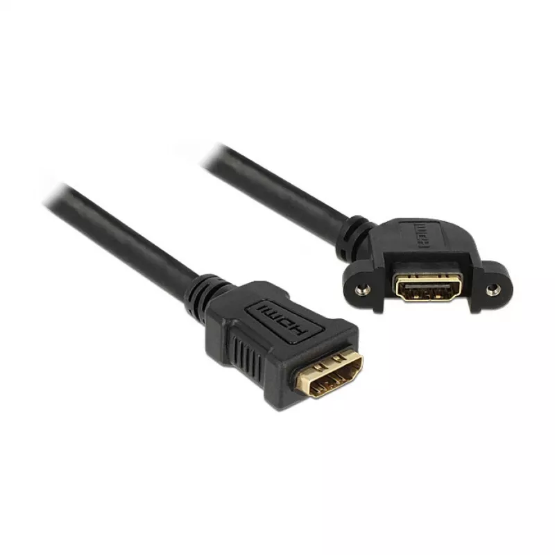 HDMI laidas DELOCK 0,25 m 2xHDMI