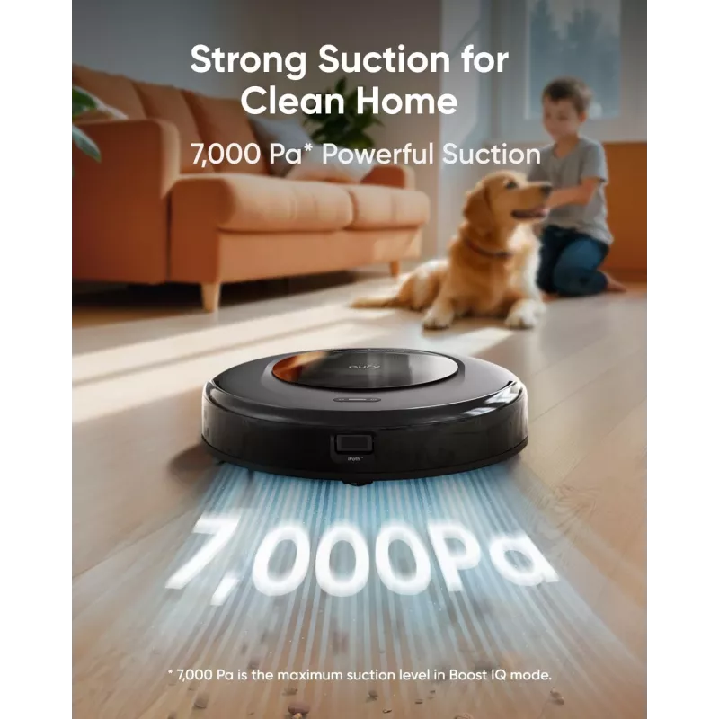 Anker Eufy Robotinis dulkių siurblys su viskas viename stotele | Omni C20 | Šlapias ir sausas valymas | 7000 Pa | Pilka