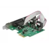 DeLOCK 89641 PCIe sąsajos plokštė su 2 RS-232 prievadais