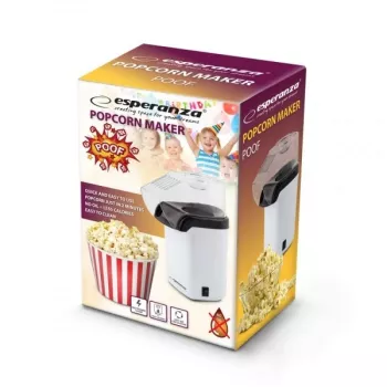 Kukurūzų spragintuvas Esperanza EKP005W juodas baltas, 0,27 L, 1200 W, karšto oro