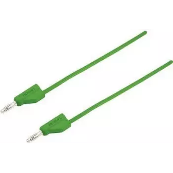 VOLTCRAFT matavimo laidas [4 mm kištukas - 4 mm kištukas] 1,5 m žalias MSB-300 (MSB-300-1.5-GR)
