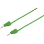 VOLTCRAFT matavimo laidas [4 mm kištukas - 4 mm kištukas] 1,5 m žalias MSB-300 (MSB-300-1.5-GR)