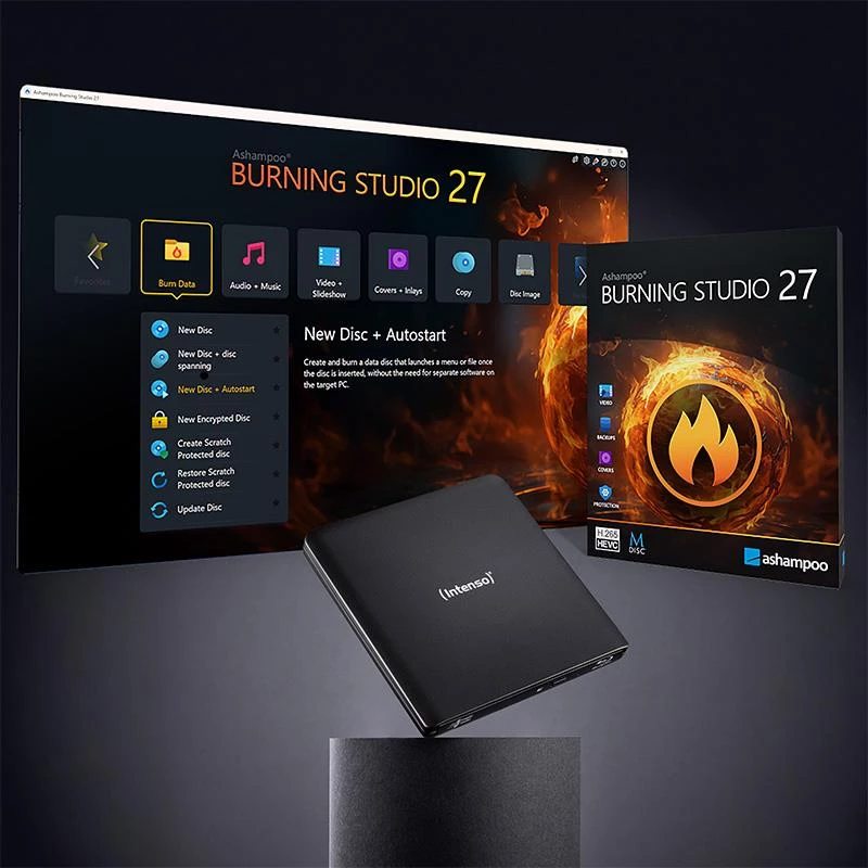 Intenso 5401500 DVD RW USB 3.2 išorinis įrenginys juodas