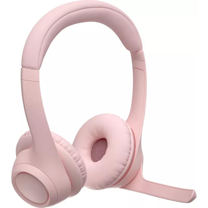 Logitech 981-001412 belaidės ausinės su mikrofonu, lankeliu, biurui/skambučių centrui, Bluetooth, rožinės spalvos