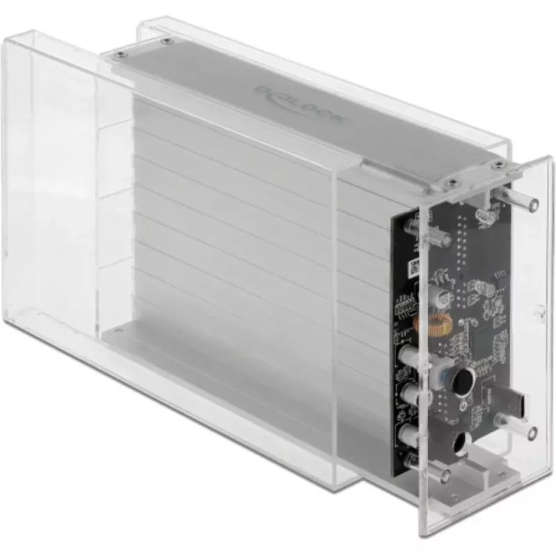Dėklas HDD/SSD DeLOCK 42624 Skaidrus 2.5/3.5 colio