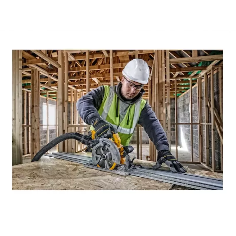 DEWALT 18V XR bešepetėlis 184 mm diskinis pjūklas su bėgelio sistema