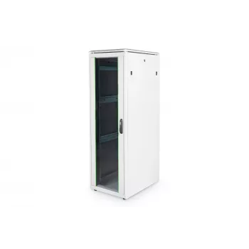 DIGITUS 36HE Unique tinklo spintelė 600x800mm stiklo durys pilka