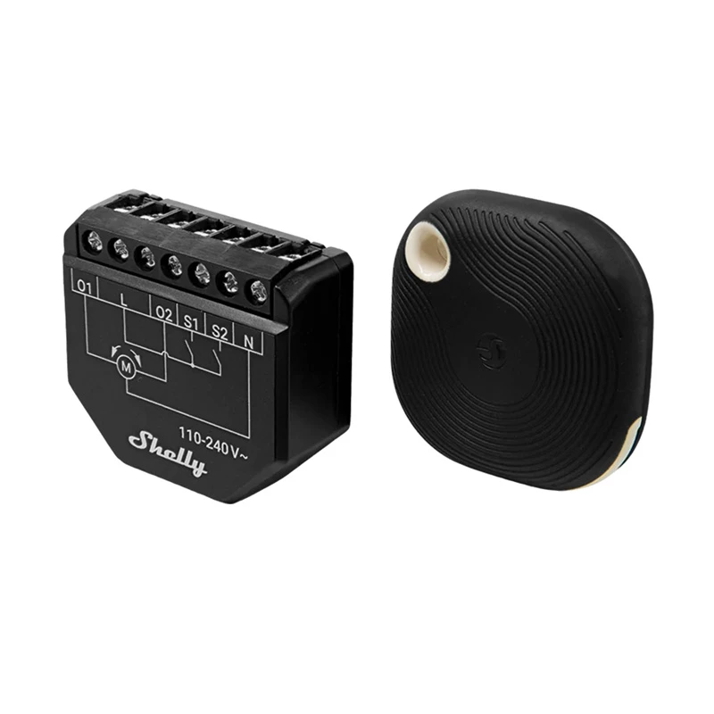 „WiFi“ žaliuzių valdiklis „Shelly Shutter BLU“ su „Bluetooth“ mygtuku, tvirtas korpusas