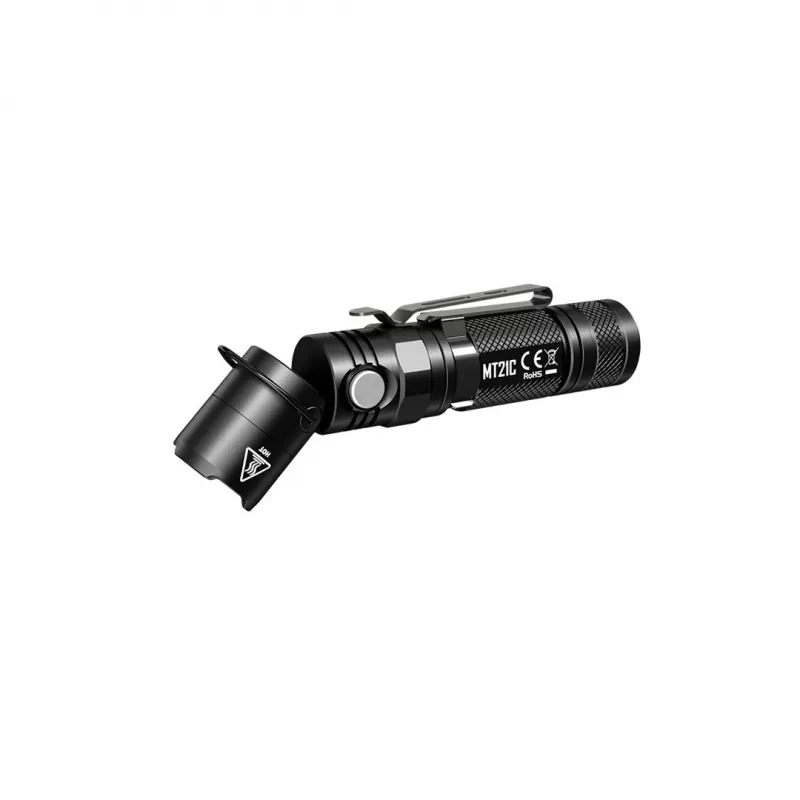 Rankinis žibintuvėlis Nitecore MT21C, 1000 lm, 131 mm, 103.5 g, 18650 arba CR123, juodas