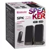 Garsiakalbiai DEFENDER SPK-225 laidiniai 2.0, 4 W RMS, USB/DC 5V, 3,5 mm, juodi