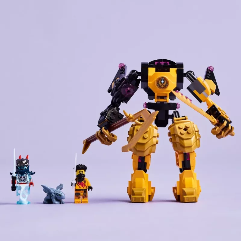 LEGO konstruktorius NINJAGO 71839 Arino Spinjitzu kovos mechanas, 213 dalių, 2 minifigūrėlės, aukštis 160 mm
