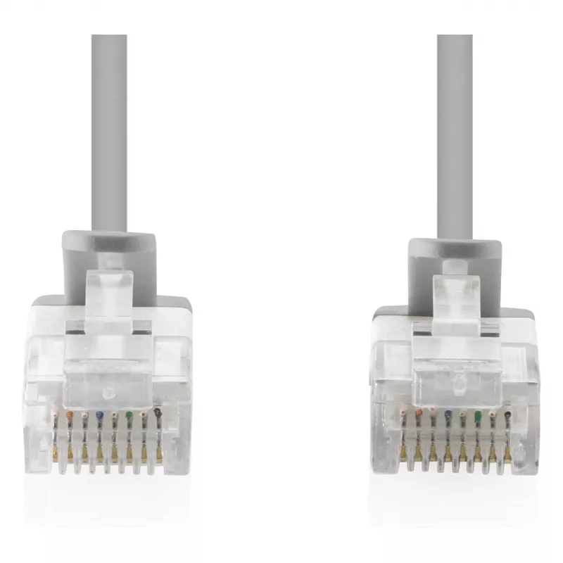 Patch laidas DIGITUS CAT6 U-UTP Slim, 0,5 m, pilkas