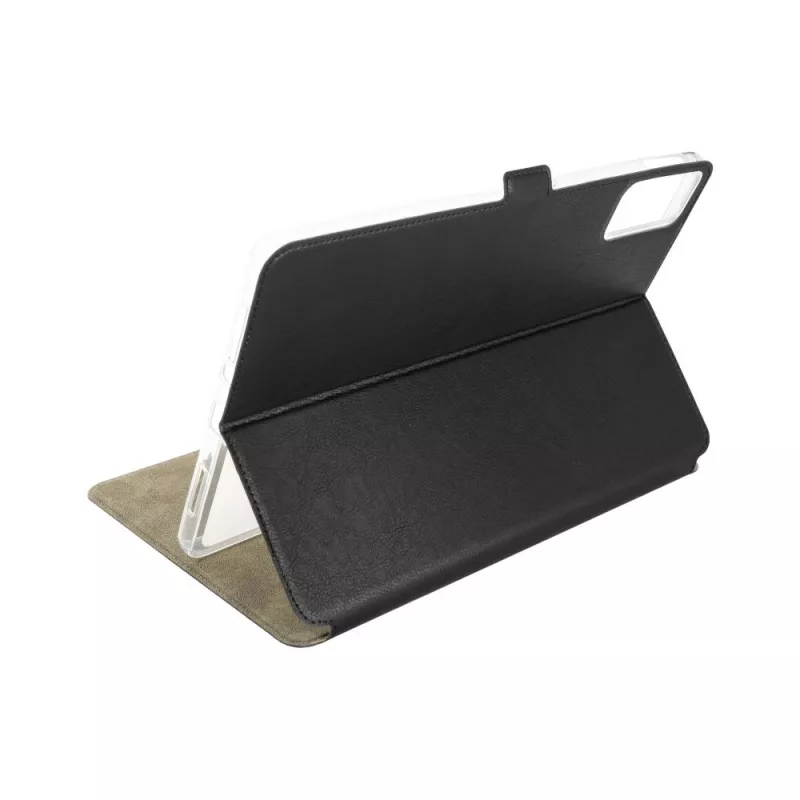 Knyginio tipo apsauginis dėklas FIXED, skirtas Xiaomi Redmi Pad SE 11 colių, sulankstomas stovas, juodos spalvos