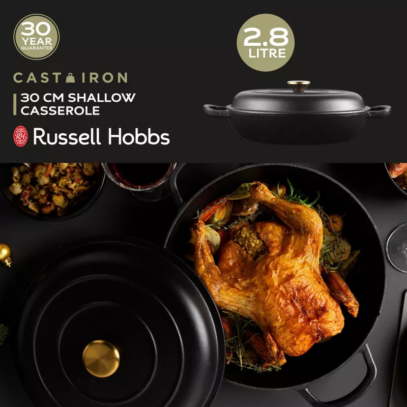 Ketaus troškintuvas Russell Hobbs RH02525BEU7 30 cm, juodas