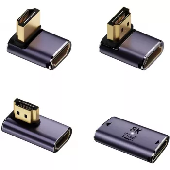 HDMI adapterių rinkinys 4smarts 541489, pilkas, 4 vnt.