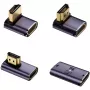 HDMI adapterių rinkinys 4smarts 541489, pilkas, 4 vnt.