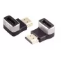 HDMI lyties keitiklis MicroConnect HDM19F19MA2-8K juodas, auksuotas, 90° žemyn