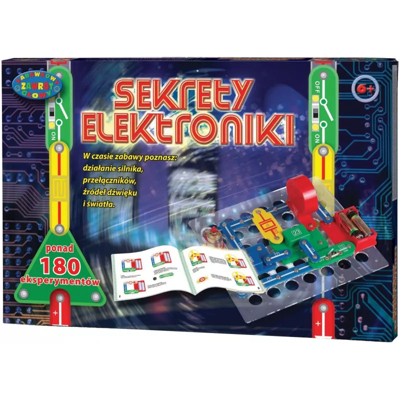 Edukacinis elektronikos rinkinys Dromader Science Kit Secrets ZD-9551 – 180 eksperimentų