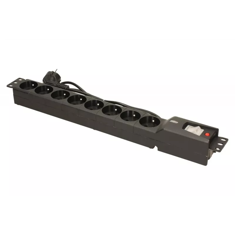 LESTAR LXARM 810 G-A K.:CZ 1,5M 19PDU juodas 8 lizdai 230 V 1,5 m
