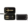 Manikiūro rinkinys ZWILLING Twinox Gold Edition 97747-004-0 – 3 dalys juodoje odinėje dėkle