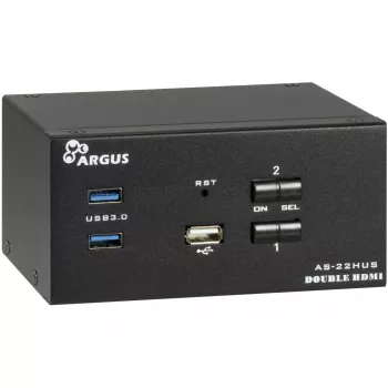KVM jungiklis Inter-Tech IPC AS-22HUS 2 prievadai USB