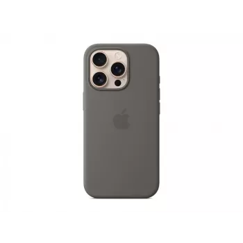Apple iPhone 16 Pro silikoninis dėklas su MagSafe - pilkas