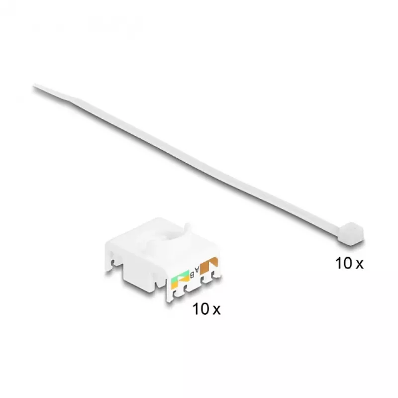 DeLOCK 88115 keystone modulis plokščias raudonas RJ-45 10 vnt.