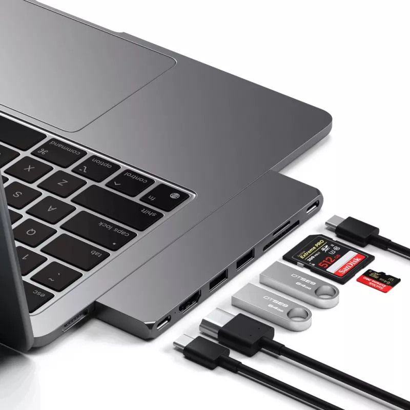 Satechi Type-C Pro Hub Slim – Kosminė pilka