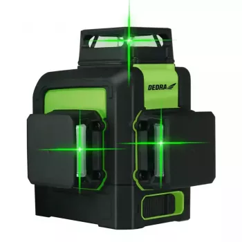 Lazerinis nivelyras Dedra MC0904 Green – 30 m, žalias spindulys, kompaktiškas