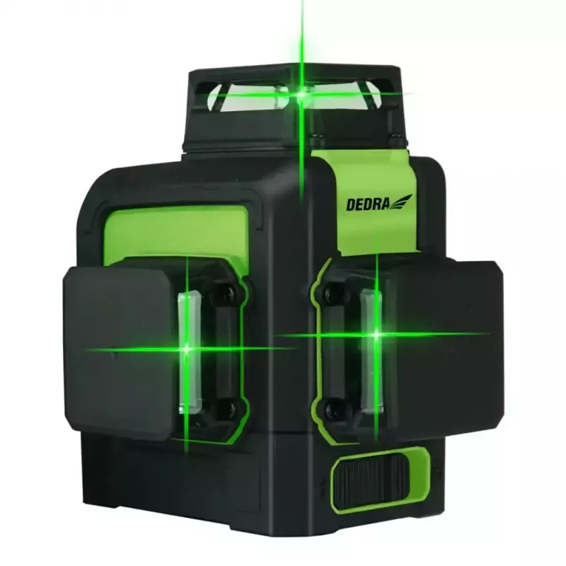 Lazerinis nivelyras Dedra MC0904 Green – 30 m, žalias spindulys, kompaktiškas