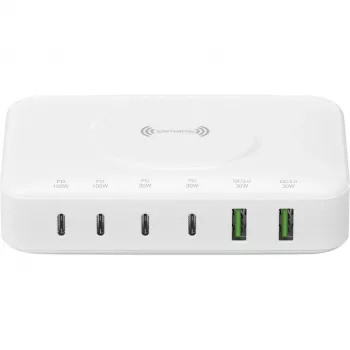 Įkrovimo stotelė su organizatoriumi 4smarts 540570 balta 100W