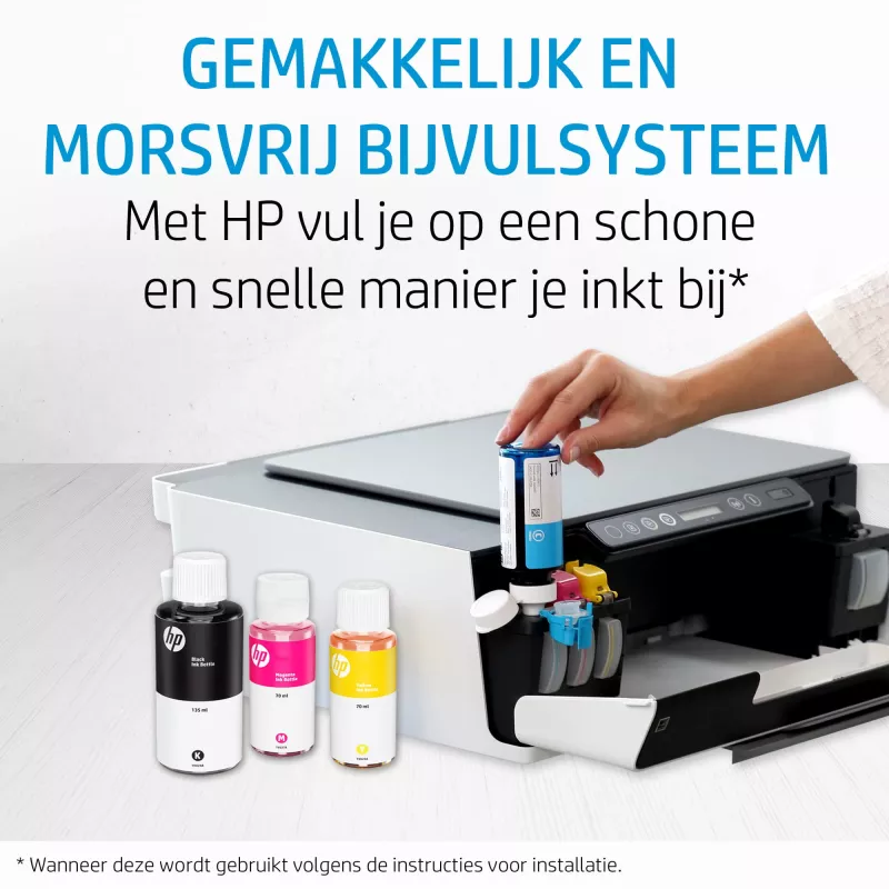 HP GT53XL 135 ml Originalus rašalo butelis, juoda