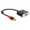 Vaizdo kabelio adapteris DeLOCK 62736 USB Type-A į HDMI 0,2 m Juoda