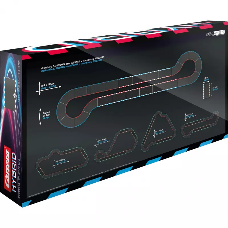 CARRERA Hybrid Track Pack 2 prailginimo ir automobilio rinkinys