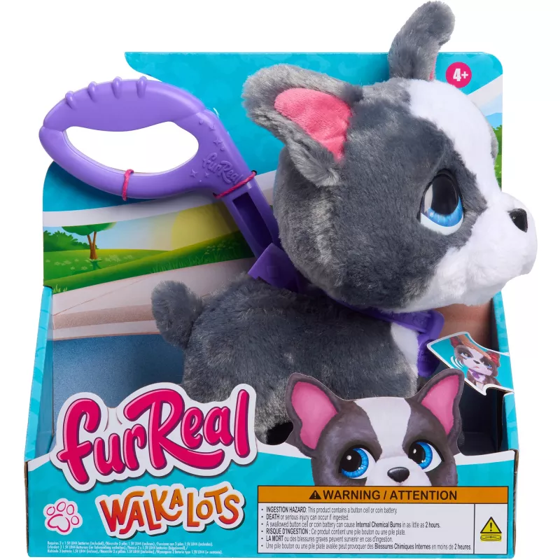 furReal Walk-a-Lots prancūzų buldogas, žaislinė figūrėlė