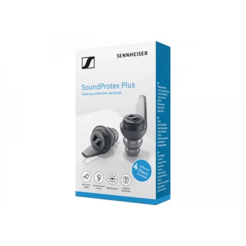 Sennheiser SoundProtex Plus – Apsauginės ausų kištukai su 5 tipų akustiniais filtrais