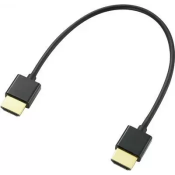 SpeaKa Professional HDMI jungiamasis kabelis 20 cm, Audio Return Channel, auksuoti kontaktai, juodas [1x HDMI kištukas - 1x HDMI kištukas] (SP-9076308)