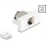 Modulinė jungtis DELOCK 90905 RJ45 Cat.6A STP