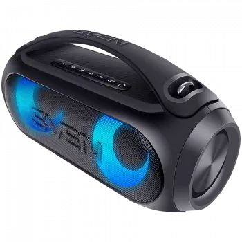 Nešiojamas garsiakalbis SVEN PS-380, juodas (40W, atsparus vandeniui IPx5, TWS, Bluetooth, FM, USB, 3000 mAh)