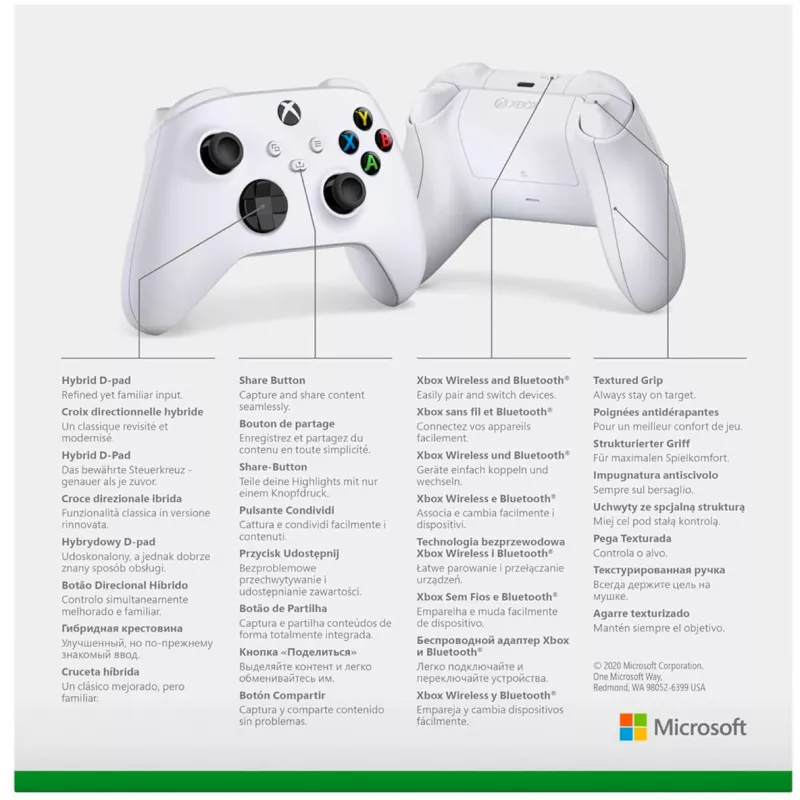 Žaidimų pultas Microsoft Xbox Wireless Controller White