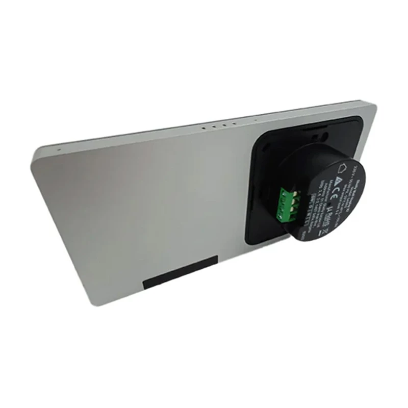 Dvigubas valdymo skydelis Shelly Wall Display X2 WiFi/BLU (sidabrinis) + BLU H&T