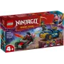 LEGO NINJAGO Statybiniai blokeliai 71840 Lenktynių dvikova Rogue prieš Drix