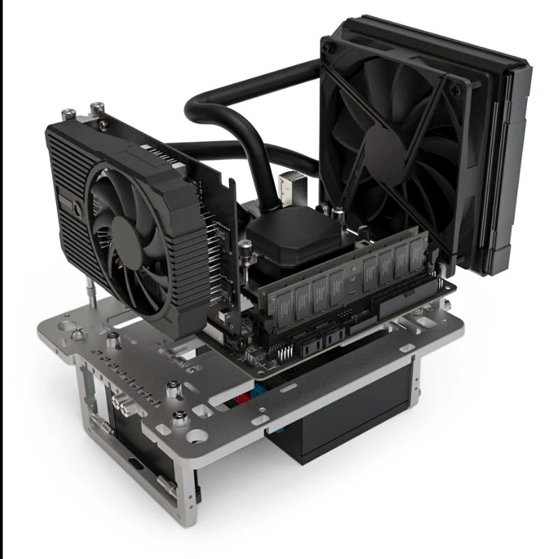 Streacom BC1 Mini V2 titan – kompaktiškas benchtable su ATX suderinamumu