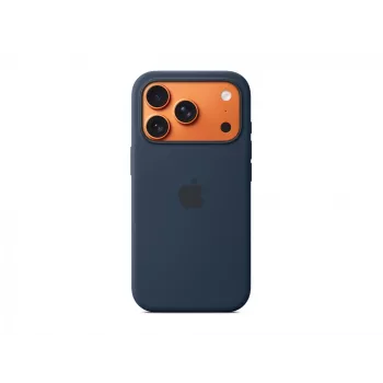 Silicone Dėklas Apple iPhone 17 Pro MagSafe Midnight Tamsiai Mėlyna