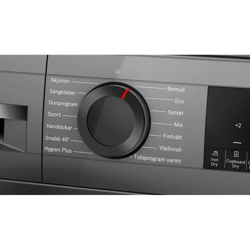 Bosch WQG245DXSN Šilumos siurblio džiovinimo mašina 9 kg