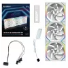 Lian Li UNI FAN SL Wireless 120 ARGB Reverse Blade White 3 vnt. komplektas