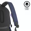Kuprinė XDDESIGN Bobby Soft su 15,6 col. kišenė nešiojamam kompiuteriui, 16 L, tamsiai mėlyna, PET