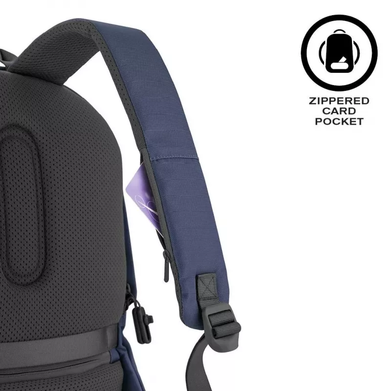 Kuprinė XDDESIGN Bobby Soft su 15,6 col. kišenė nešiojamam kompiuteriui, 16 L, tamsiai mėlyna, PET