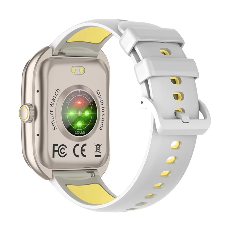 Išmanusis laikrodis Colmi P86 Gold su Bluetooth ir širdies ritmo matuokliu
